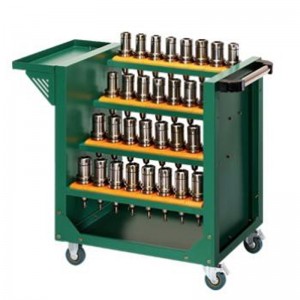 รถเข็นเครื่องมือสีเขียว