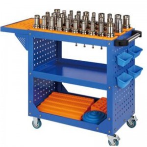 CNC Blue Perforated Tool Tool Cart